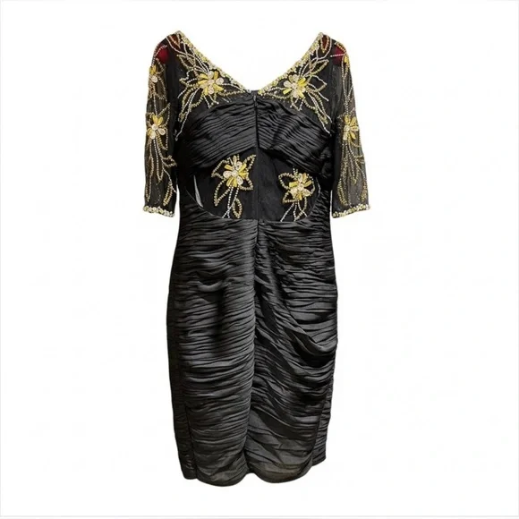Holiday party ready NWOT Jovani ruffled luxury embroidery dress size 12 -  www.rajagirimanappuram.com